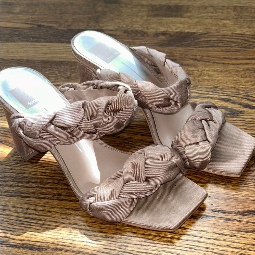 Open Toe Braided Heels
